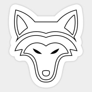 Shadow Wolf Spirit Design Sticker